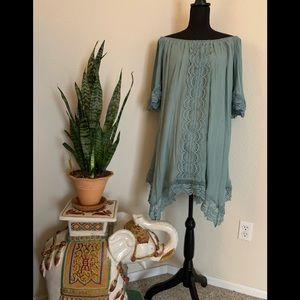 NWT off-the-shoulder summer dress/swim cover 🏝